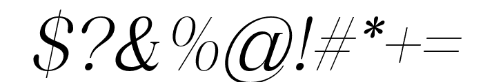 Bevenida-Italic Font OTHER CHARS