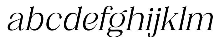 Bevenida-Italic Font LOWERCASE