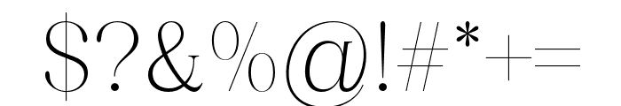 Bevenida-Light Font OTHER CHARS