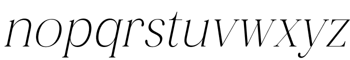 Bevenida-LightItalic Font LOWERCASE