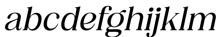 Bevenida Medium Italic Font LOWERCASE