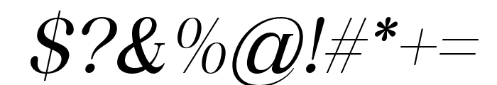 Bevenida-MediumItalic Font OTHER CHARS
