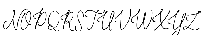 Beverly Script Font UPPERCASE
