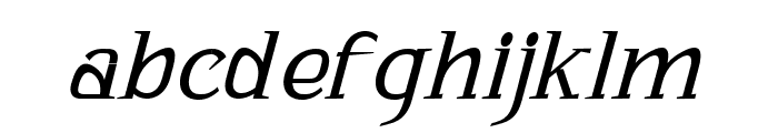 Bhattary Italic Light Font LOWERCASE
