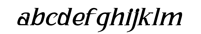 Bhattary Italic Medium Font LOWERCASE