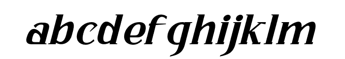 Bhattary-ItalicBlack Font LOWERCASE