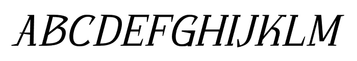 Bhattary-ItalicLight Font UPPERCASE