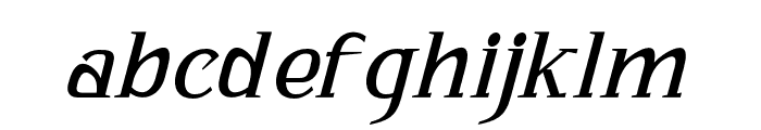 Bhattary-Italic Font LOWERCASE