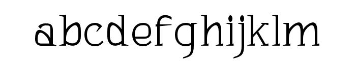 Bhattary-Thin Font LOWERCASE