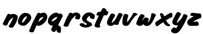 Bhigli Italic Font LOWERCASE