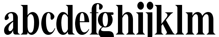 Bia Serif High Bold Condensed Font LOWERCASE