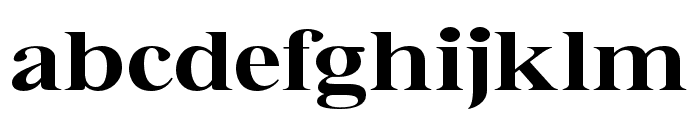 Bia Serif High Bold Expanded Font LOWERCASE