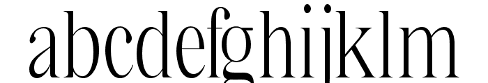 Bia Serif High Light Condensed Font LOWERCASE