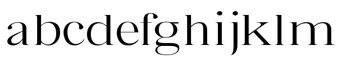 Bia Serif High Light Expanded Font LOWERCASE