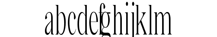 Bia Serif High Light UltraCond Font LOWERCASE