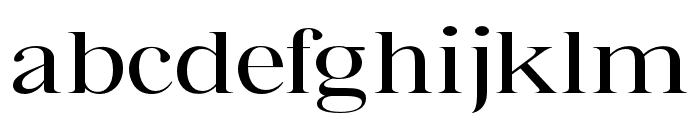 Bia Serif High Regular Expanded Font LOWERCASE