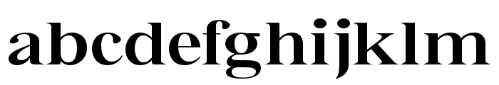 Bia Serif High SemBd Exp Font LOWERCASE