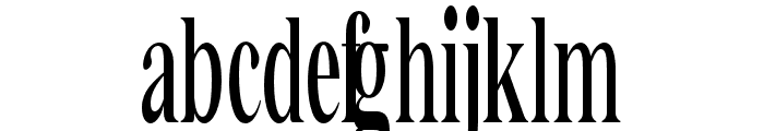 Bia Serif High SemBd UltraCond Font LOWERCASE