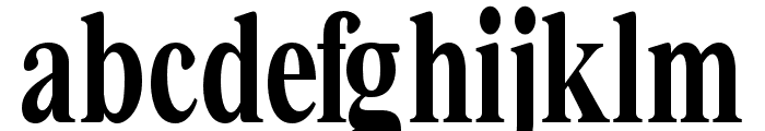 Bia Serif Low Bold Condensed Font LOWERCASE