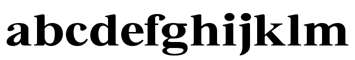 Bia Serif Low Bold Expanded Font LOWERCASE