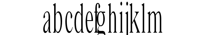 Bia Serif Low Light UltraCond Font LOWERCASE