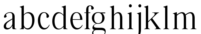 Bia Serif Low Light Font LOWERCASE