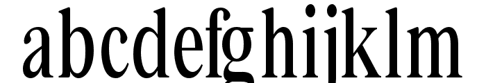 Bia Serif Low Medium Condensed Font LOWERCASE