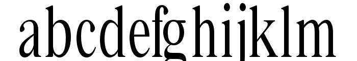 Bia Serif Low Regular Condensed Font LOWERCASE