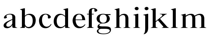 Bia Serif Low Regular Expanded Font LOWERCASE