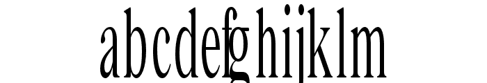 Bia Serif Low Regular UltraCond Font LOWERCASE