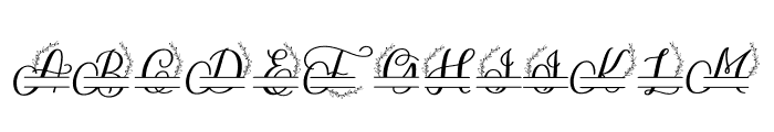 Bianca monogram Font LOWERCASE