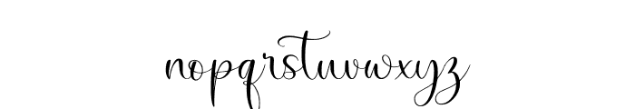 Biancalisa Font LOWERCASE