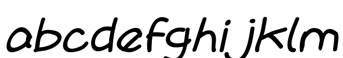 Biasa Italic Font LOWERCASE