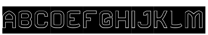 Bicycle Motion-Hollow-Inverse Font UPPERCASE
