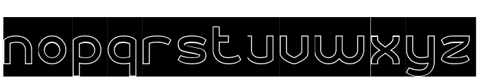 Bicycle Motion-Hollow-Inverse Font LOWERCASE