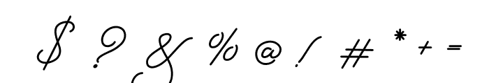 Bidara Italic Font OTHER CHARS