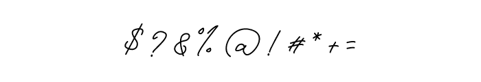 Bielsa Signature Font OTHER CHARS