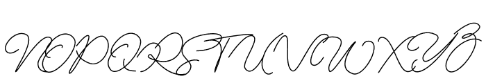 Bielsa Signature Font UPPERCASE