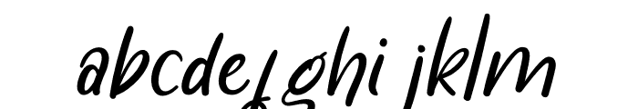 Big Bang Slant Italic Font LOWERCASE