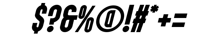 Big Bos Italic Font OTHER CHARS
