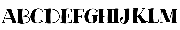 Big Frost Plain Font UPPERCASE