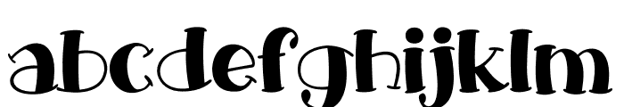 Big Frost Plain Font LOWERCASE