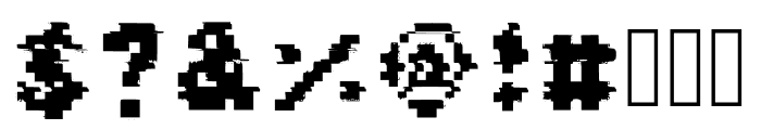 Big Glitch Font Font OTHER CHARS