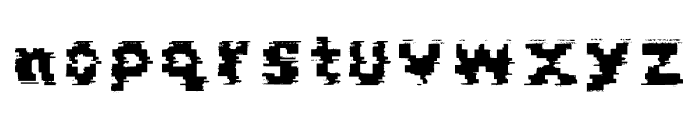 Big Glitch Font Font LOWERCASE