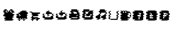 Big Glitch Icon Font LOWERCASE