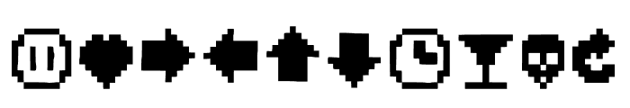 Big Pixel Icon Font OTHER CHARS