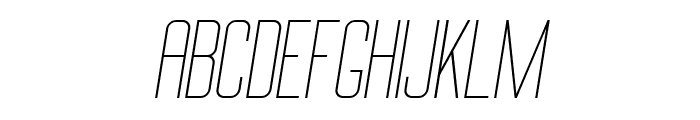 BigStem-LightOblique Font LOWERCASE