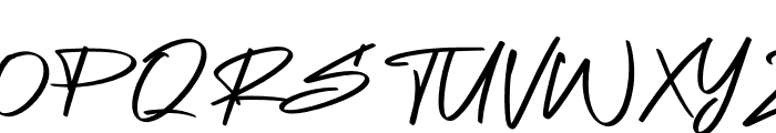 Bigboss Signature Font UPPERCASE