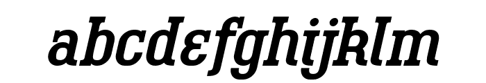 BigboyOT-RegularItalic Font LOWERCASE