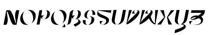 Bigbury Italic Font UPPERCASE